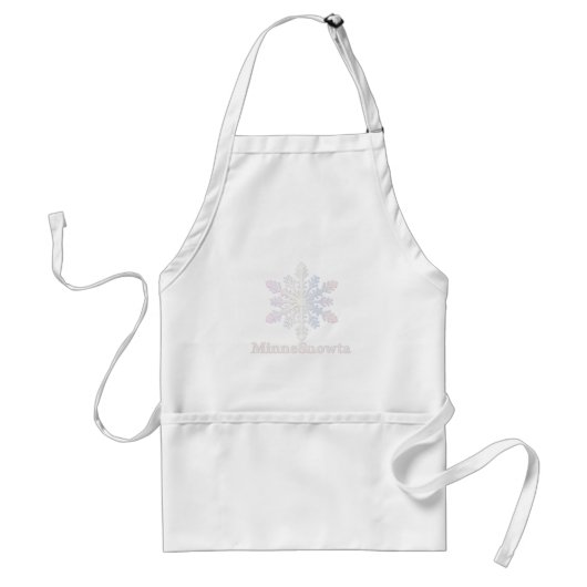 MinneSnowtaとスノーフレーク スタンダードエプロン (正面)