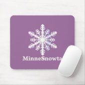 MinneSnowtaとスノーフレーク マウスパッド (マウス)