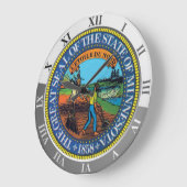 Minnesota ラージ壁時計 (傾斜)