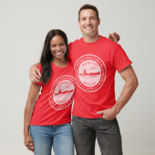 Minnesota Boundary Waters Vintage Style Stamp Whit Tシャツ (ユニセックス)