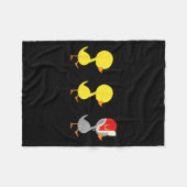 Minnesota Duck Duck G Duck Funny フリースブランケット (正面(横))