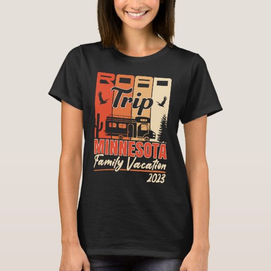 Minnesota Family Vacation RV Road Trip Mountains C Tシャツ (正面)