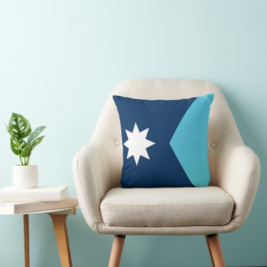 Minnesota Flag American MoJo Pillow クッション (椅子)