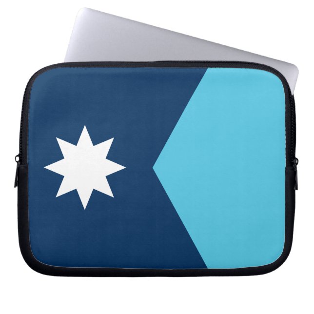 Minnesota Flag Laptop Sleeve ラップトップスリーブ (正面)