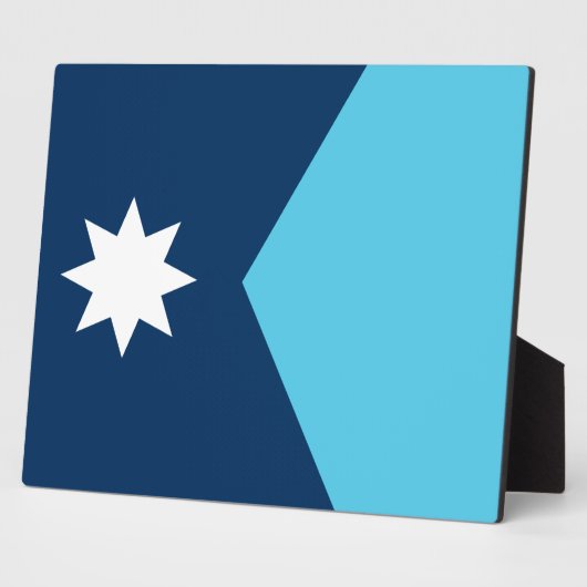 Minnesota Flag Plaque フォトプラーク (側面)