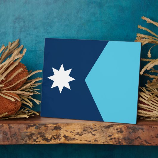 Minnesota Flag Plaque フォトプラーク (側面)