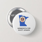 MINNESOTA FOR SCOTT JENSEN GOVERNORボタン 缶バッジ (正面&裏面)