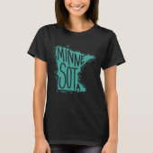 Minnesota Map Outline USA America Tシャツ (正面)