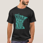 Minnesota Map Outline USA America Tシャツ (正面)