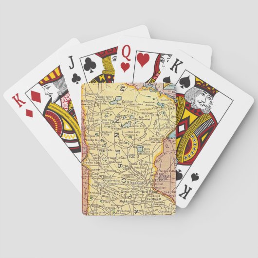 Minnesota Map Playing cards トランプ (裏面)