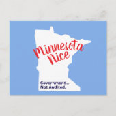 Minnesota Nice, Government Not Audited – Funny MN ポストカード (正面)