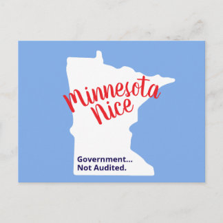 Minnesota Nice, Government Not Audited – Funny MN ポストカード