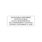 Minnesota Notary Public セルフインキングスタンプ (デザイン)