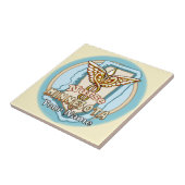 Minnesota Nurse Caduceus Tile タイル (側面)