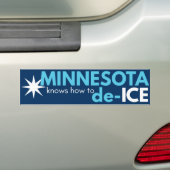 Minnesota political bumper sticker バンパーステッカー (車上)