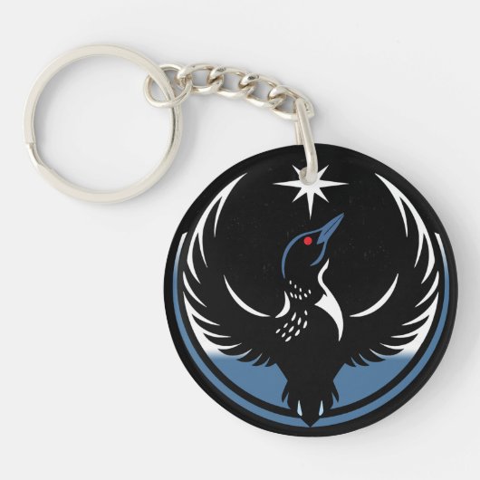 Minnesota Rebel Bird New State Flag キーホルダー (正面)