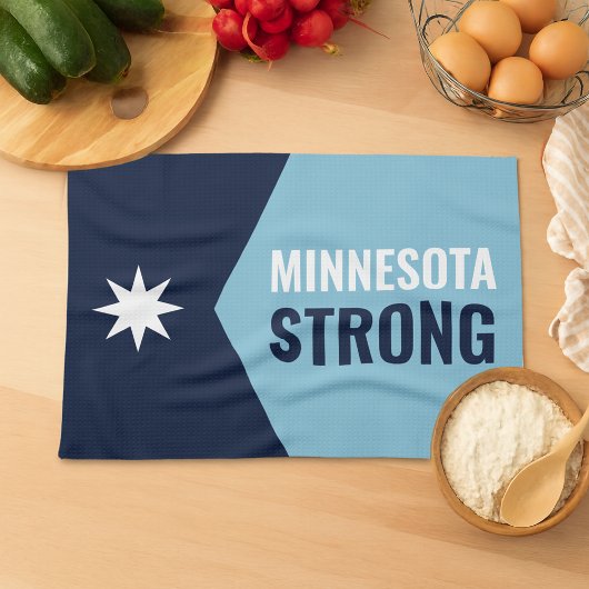 Minnesota Rebel New State Flag キッチンタオル