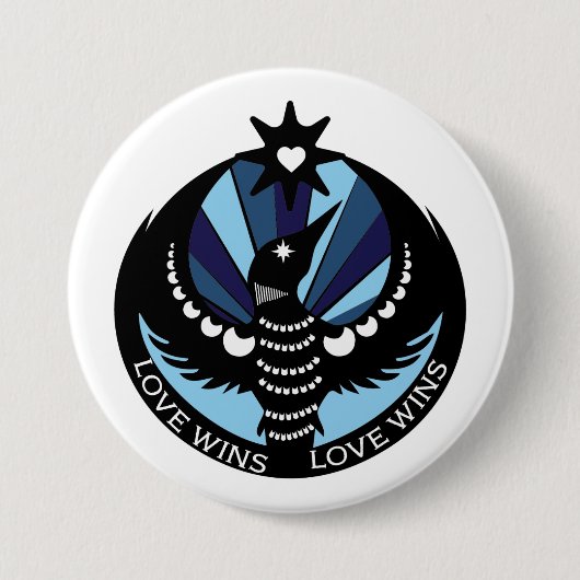 Minnesota Resistance Loon Design button 缶バッジ (正面)
