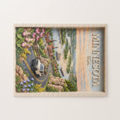 Minnesota Road Trip Landscape 3D Textured River ジグソーパズル (横)