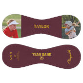 Minnesota Rouge Jaune Personnalisé 2 photos ソフトボール (パネル)