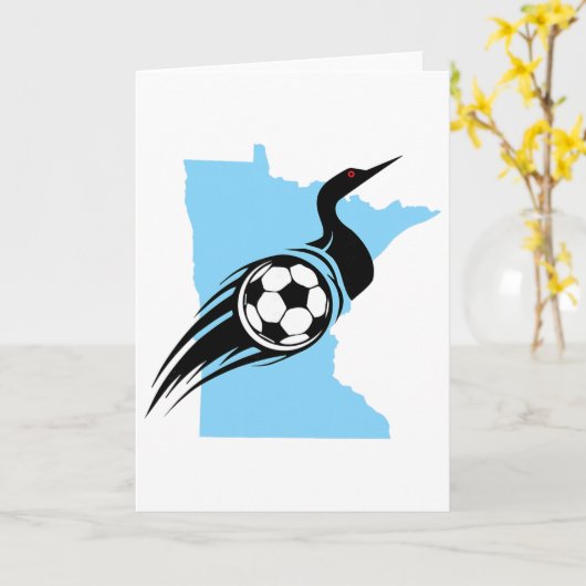 Minnesota Soccer Loon  カード (黄色い花)