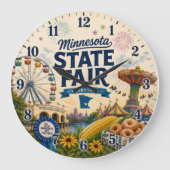 Minnesota State Fair Festival Summer Carnival ラージ壁時計 (正面)