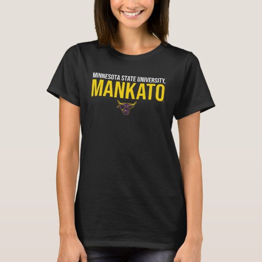 Minnesota State Mankato Mavericks Stacked Tシャツ (正面)
