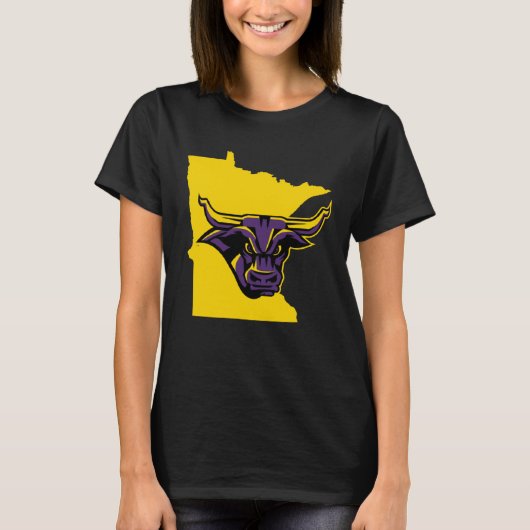 Minnesota State Mankato Mavericks State Shape Tシャツ (正面)