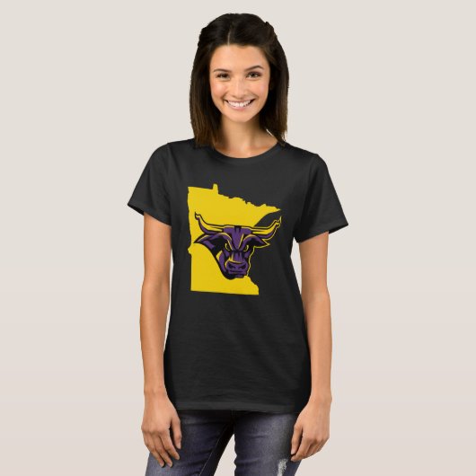 Minnesota State Mankato Mavericks State Shape Tシャツ (正面フル)