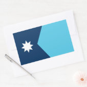Minnesota state new flag symbol USA America 長方形シール (封筒)