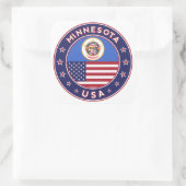 Minnesota sticker, phone case, bag, clock スクエアシール (バッグ)