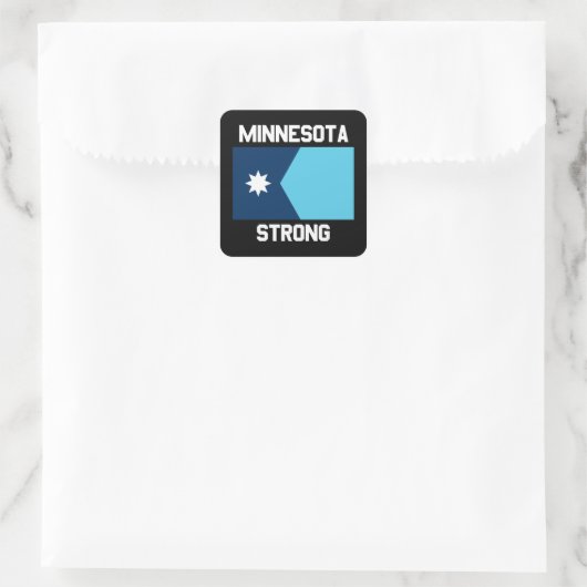 Minnesota Strong Square Sticker スクエアシール (バッグ)
