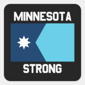 Minnesota Strong Square Sticker スクエアシール (正面)