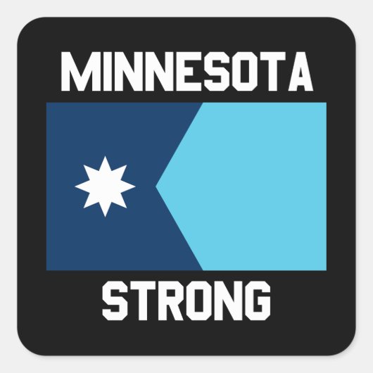 Minnesota Strong Square Sticker スクエアシール (正面)