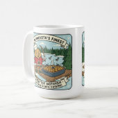 Minnesota Tater Tot Hotdish Retro Mascot Coffee Mu コーヒーマグカップ (正面左)