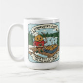 Minnesota Tater Tot Hotdish Retro Mascot Coffee Mu コーヒーマグカップ (左)
