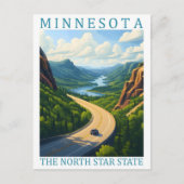 Minnesota the North Star State USA Travel Place ポストカード (正面)