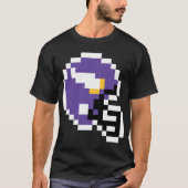 Minnesota Vikings 8bit Helmet Only Tシャツ (正面)