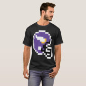 Minnesota Vikings 8bit Helmet Only Tシャツ (正面フル)