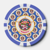 Minnesotan Flag, Flag of Minnesota ポーカーチップ (正面)