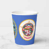 Minnesotan Flag & Seal, Flag of Minnesota 紙コップ (裏面)