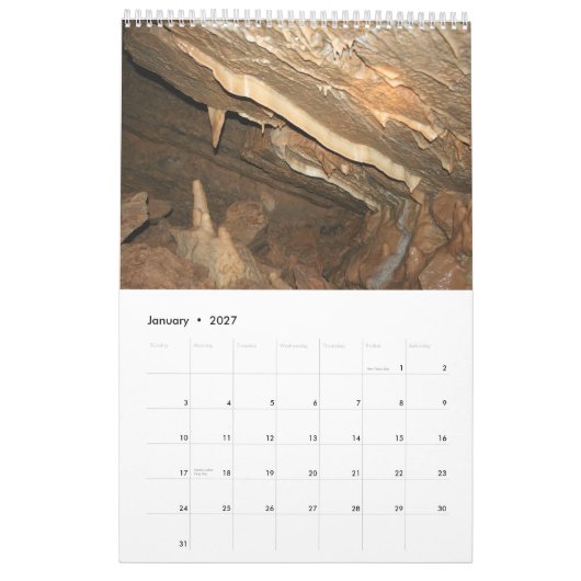 Minnetonkaの洞窟18か月のカレンダー カレンダー (1月 2027)