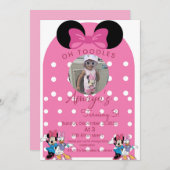 Minnie Mouse birthday invitations theme 招待状 (正面/裏面)