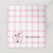 Minnie mouse Editable party Folded cards プレイスカード (外部開封)