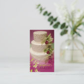 minniemayウエディングケーキの渦巻+シュンラン属 名刺 (スタンド正面)