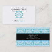 minniemay青い雪片 名刺 (正面/裏面)