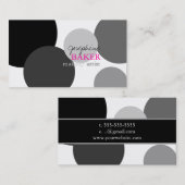 minniemay diy色か黒+白い点 名刺 (正面/裏面)