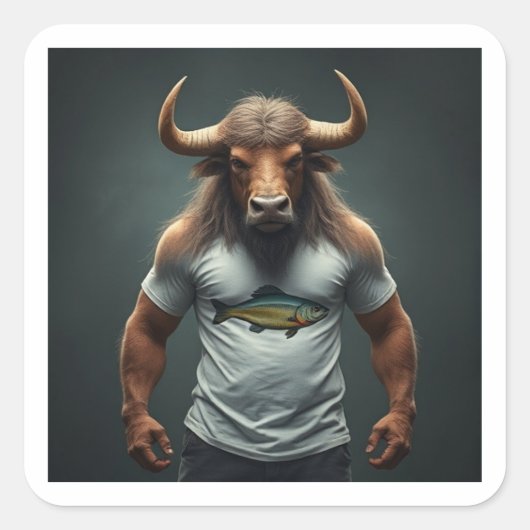 「MINNOWtaur」 スクエアシール (正面)