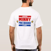 Minny Pacquiaoの漫画T Tシャツ (裏面)