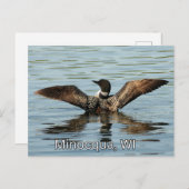Minocqua, WIポストカードの記念品 ポストカード (正面/裏面)